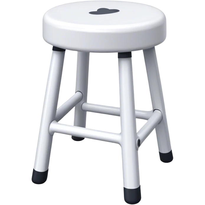 White plastic stool  emoji