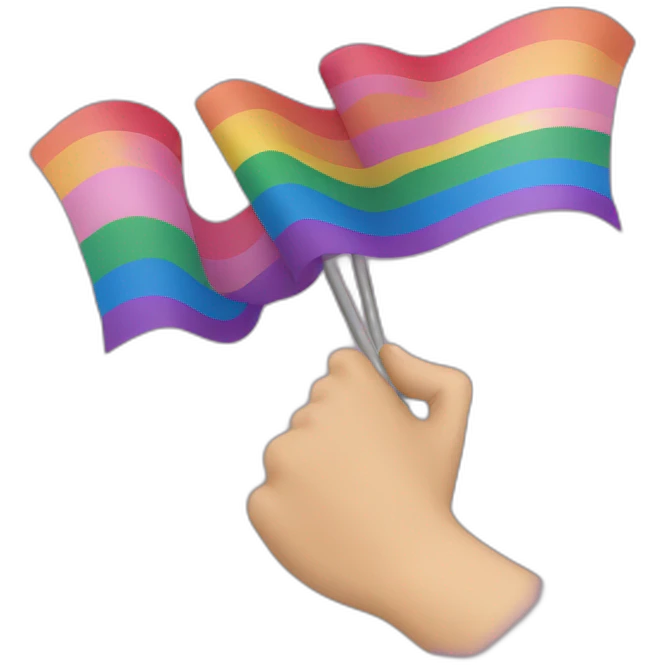 Lesbiennes drapeau emoji