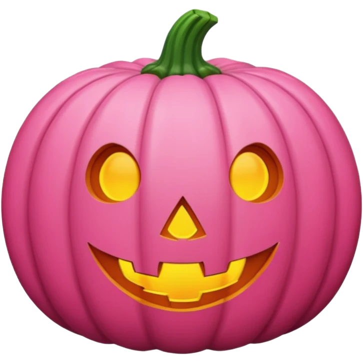 Pink pumpkin emoji