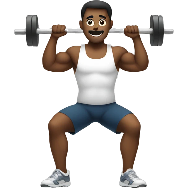Lifting weights  emoji