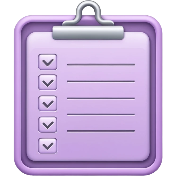pale purple checklist emoji