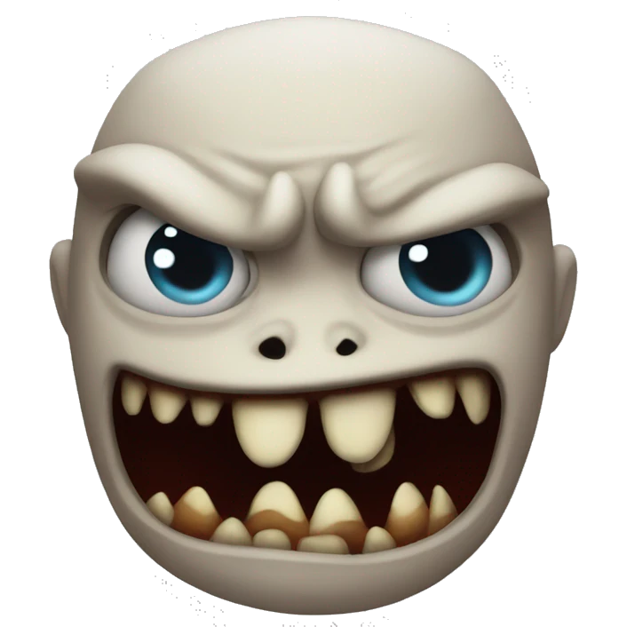 Nasty monster emoji
