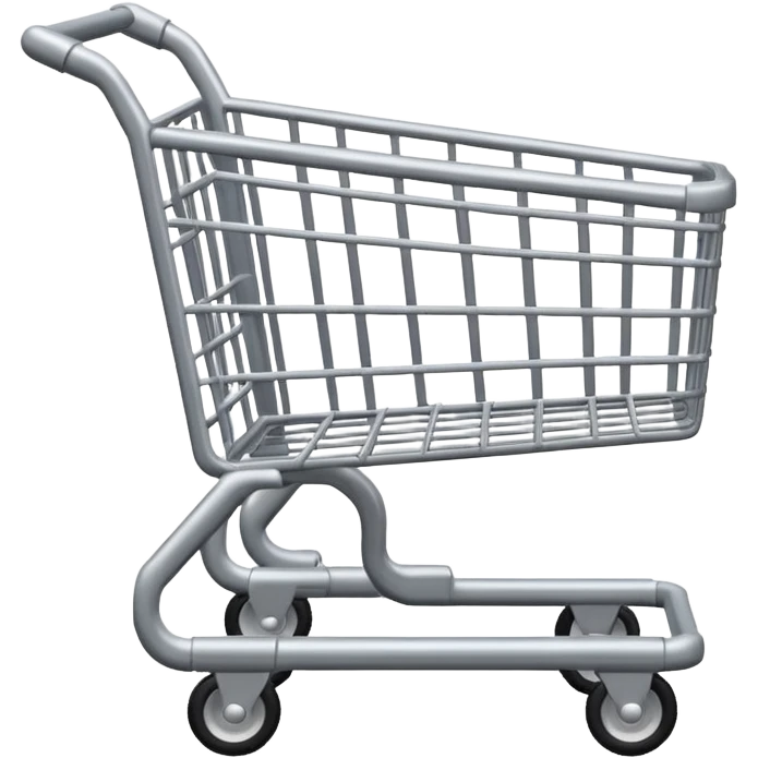 grey shopping cart emoji
