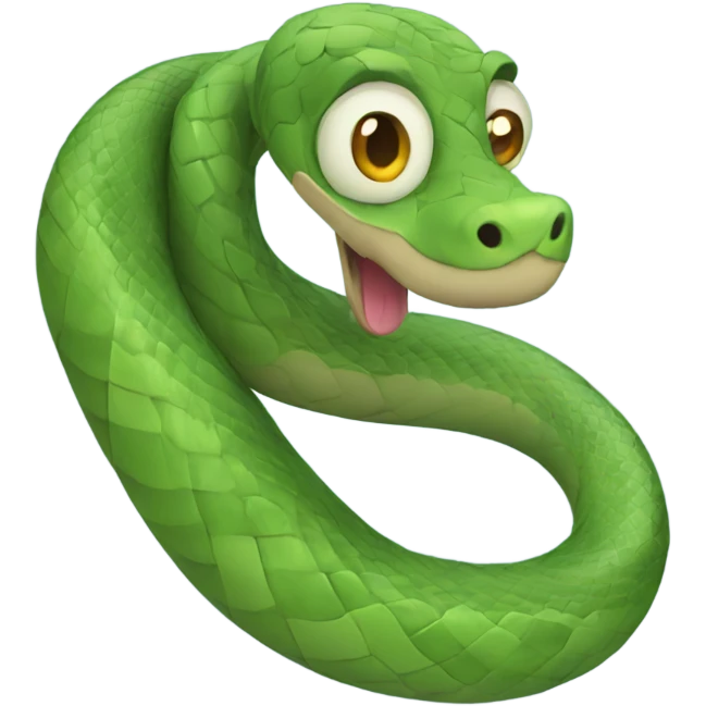 Snake with a coat emoji