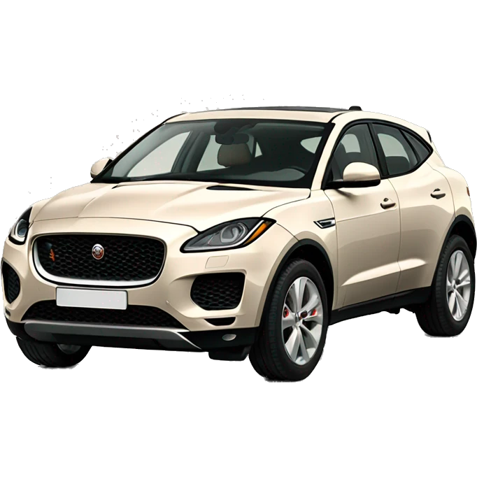 Car Jaguar E-Pace in beige  emoji