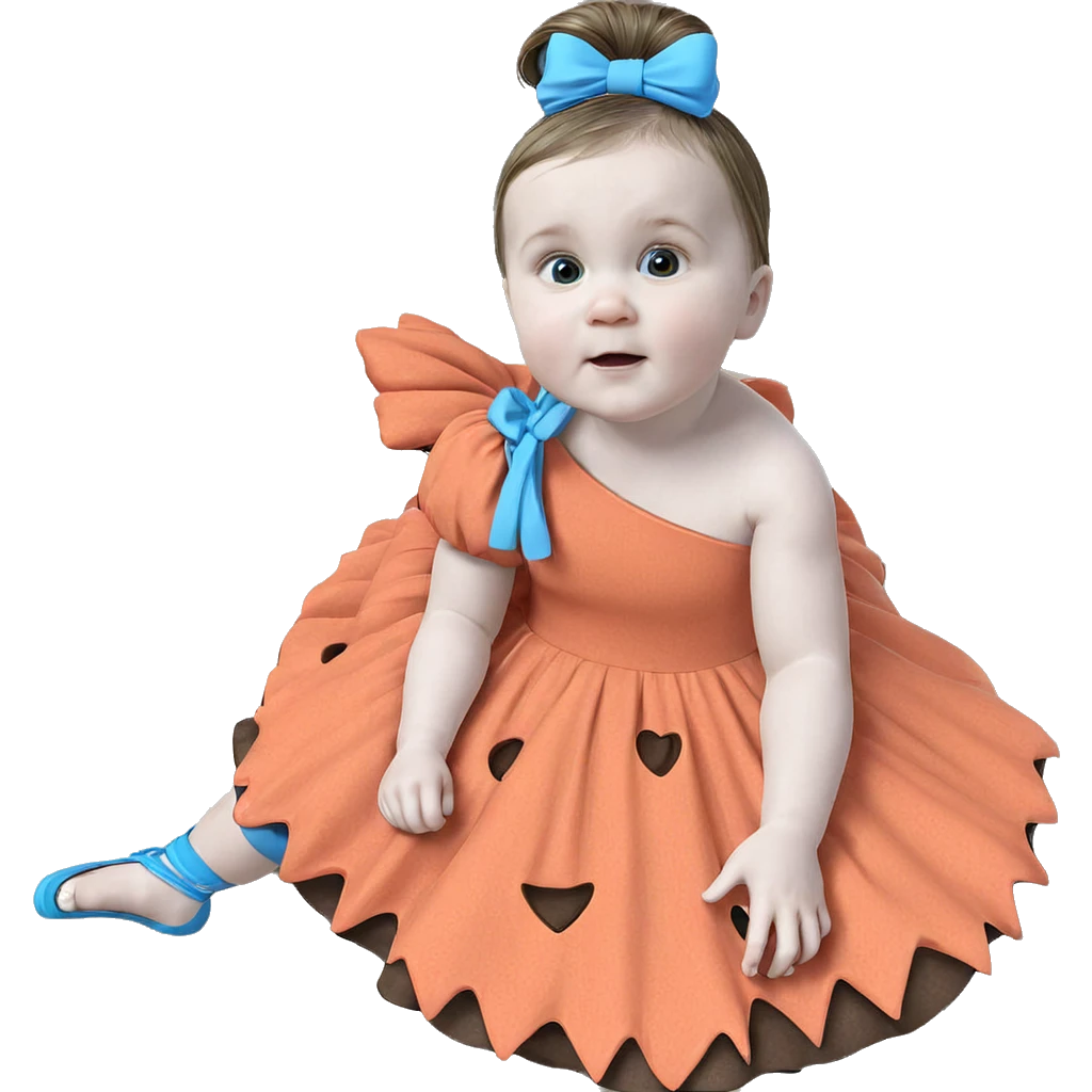 child in blue dress emoji