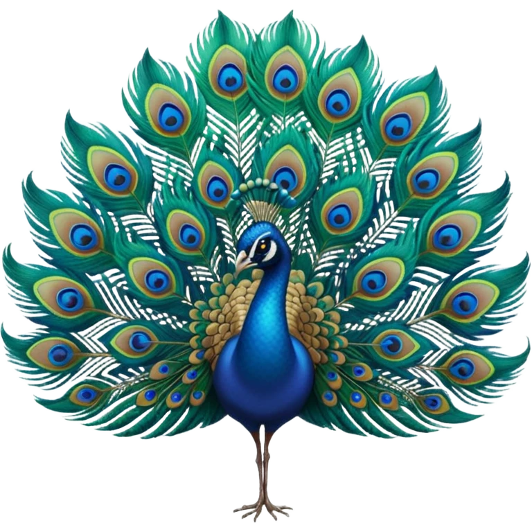 Create an emoji of peacock feather emoji