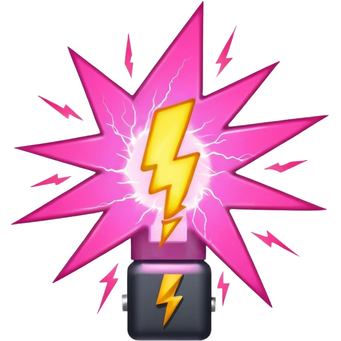 pink high voltage emoji