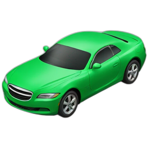automobile color green emoji