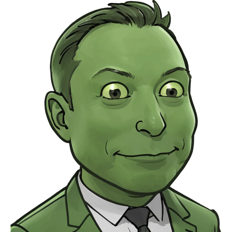 Elon musk with a big nose  emoji