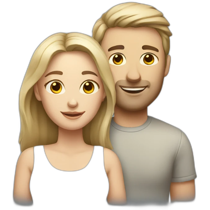 white caucasian couple emoji