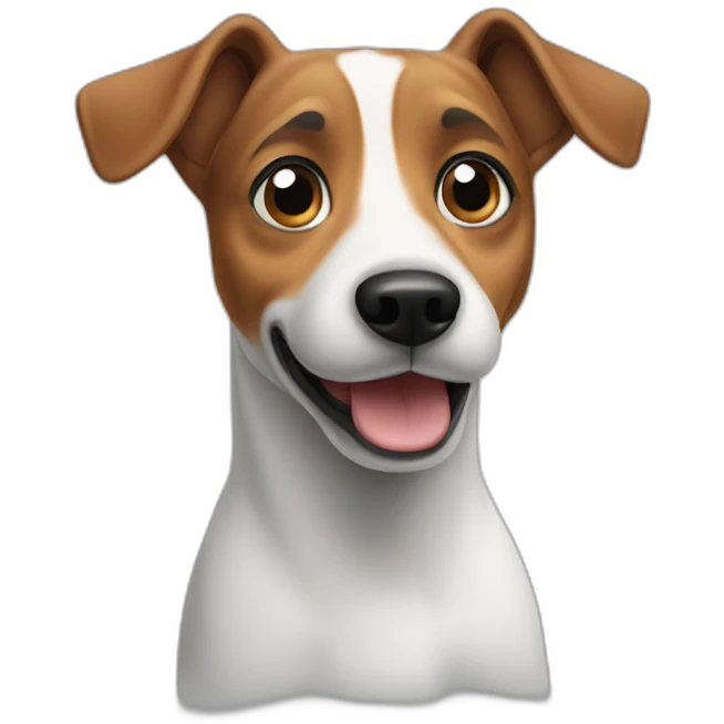 jack russel confused with head tilted to the side emoji