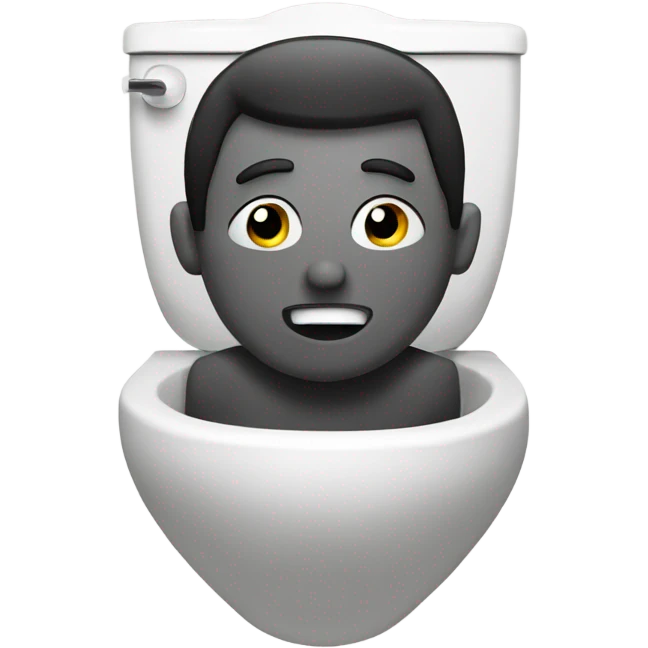 a man in a toilet emoji