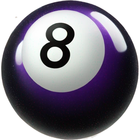 8-ball with ai sparkles emoji