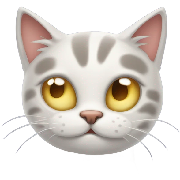 cat rolling its eyes emoji