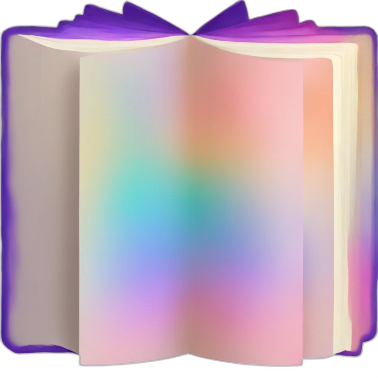 gradient color book emoji