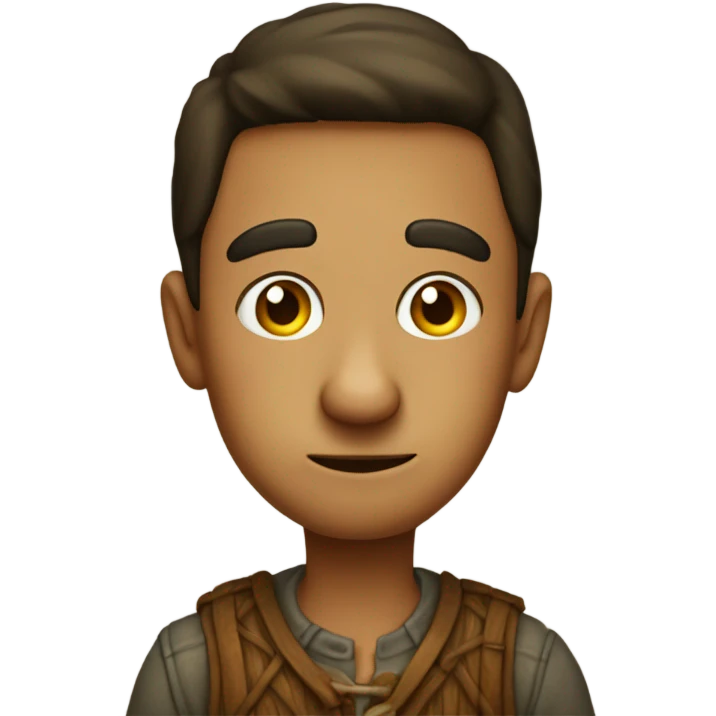Villager with ponochio nose emoji