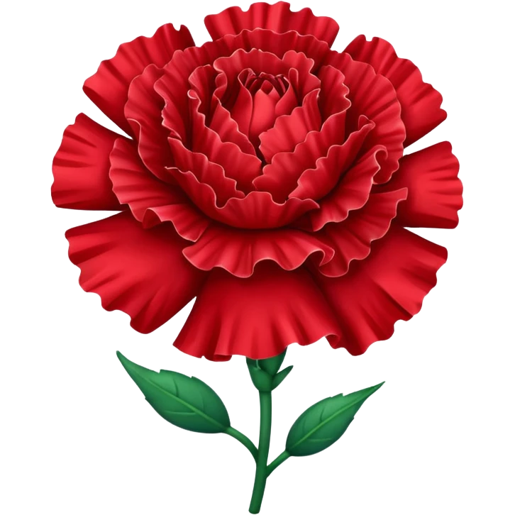 red carnation emoji