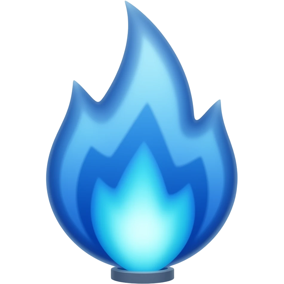 Газ синее пламя emoji