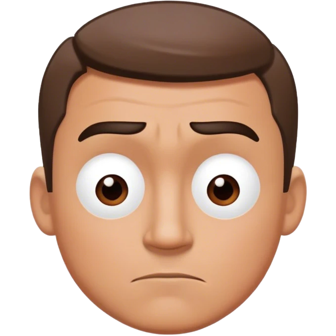 Realistic Mr incredible head with haircut but his nose covers his entire face emoji