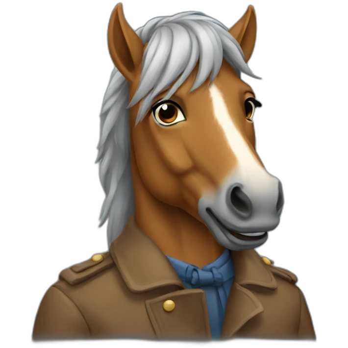 The horse in the coat emoji