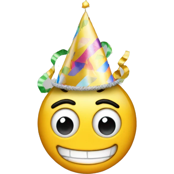 dollar in a birthday party hat emoji
