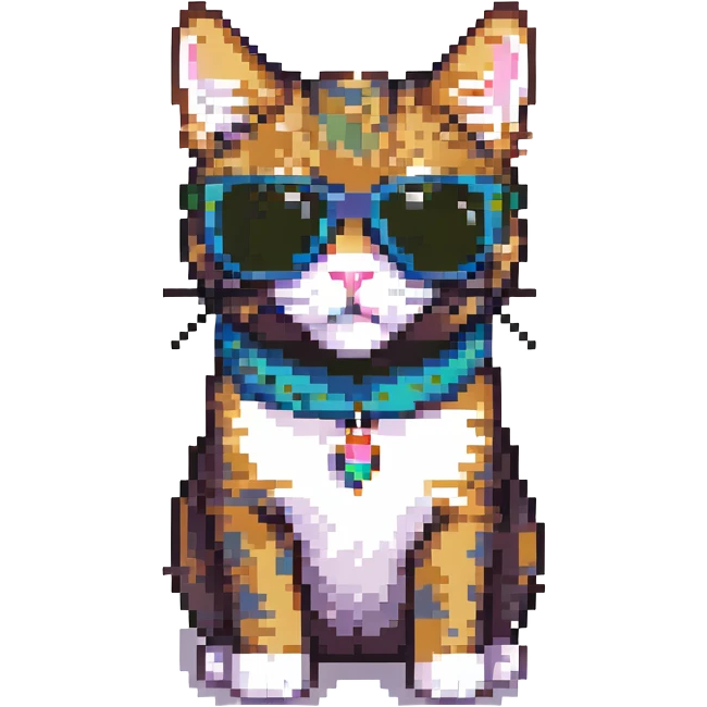 cool cat with sunglasses emoji