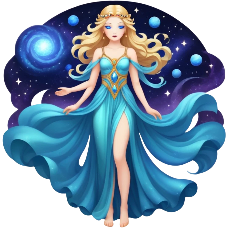 fullbody universe goddess emoji