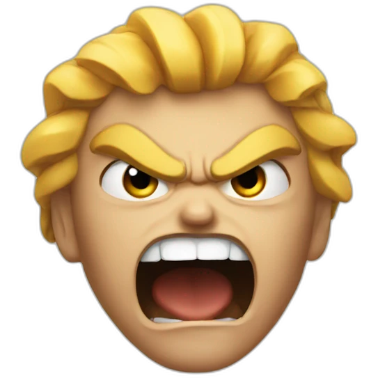 angry head shout emoji