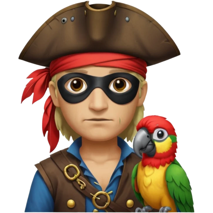 pirate and parrot emoji