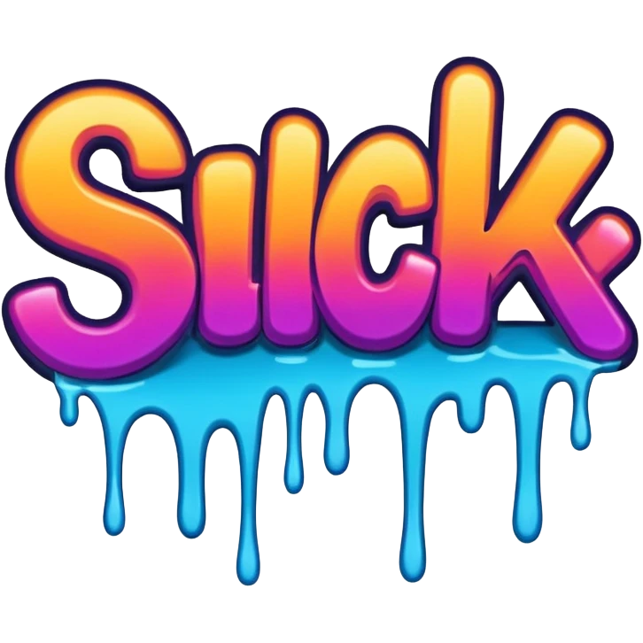 the word sick in graffiti font emoji