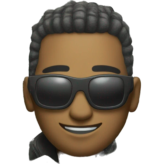 cyber punk in pile of cash emoji