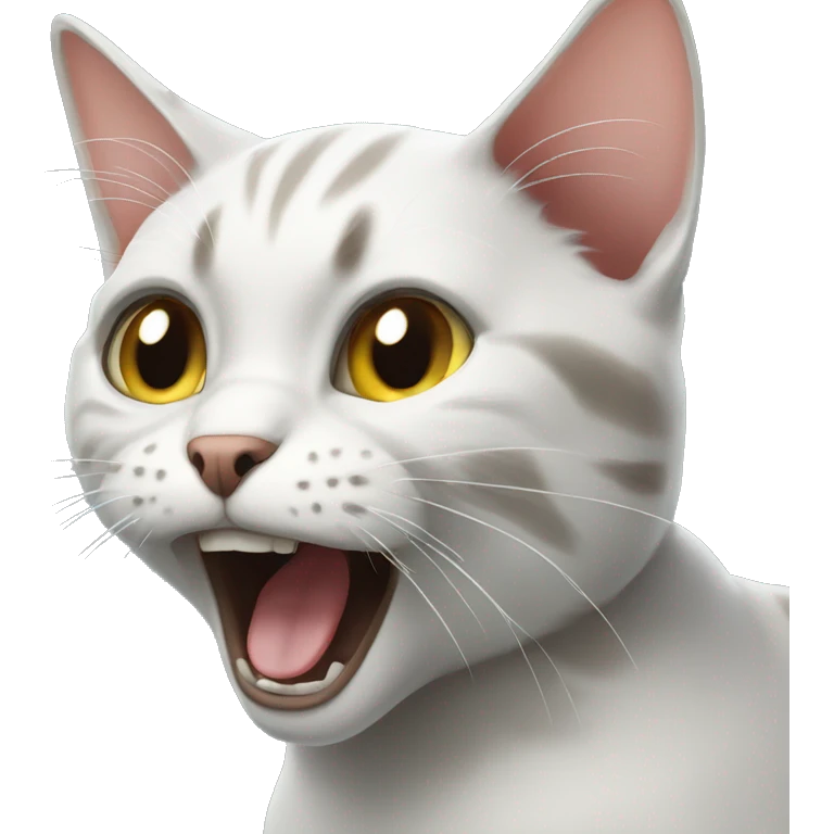 cat who screams in pani emoji
