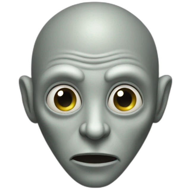 Grey Leno Alien emoji