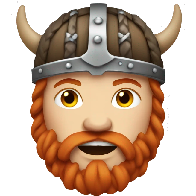 Red head viking emoji