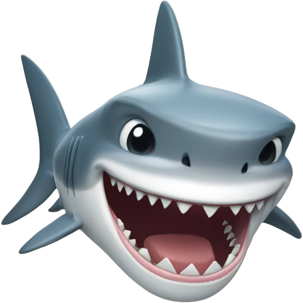 Shark laughing emoji