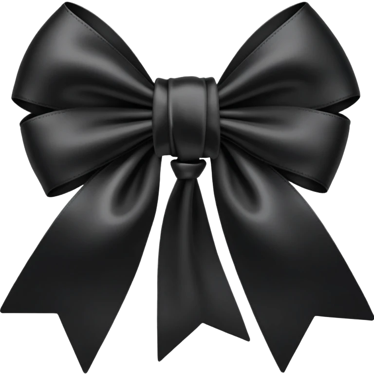 Bows black emoji