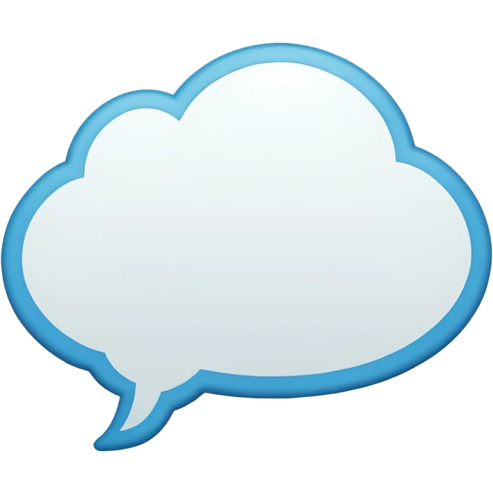 comic thought bubble, rounded, no text emoji