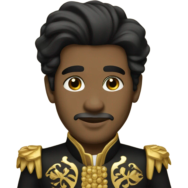 Black hair princes emoji
