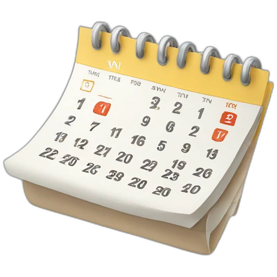 calendar 3d emoji