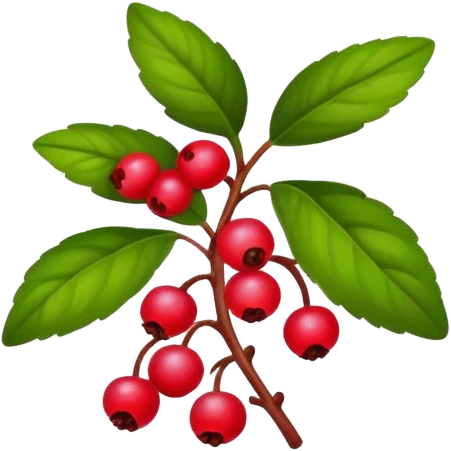 Lingonberry plant  emoji