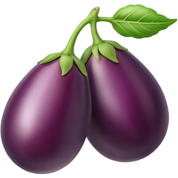 Eggplant with cherries  emoji