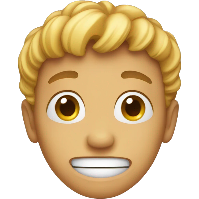 Nervous smile emoji