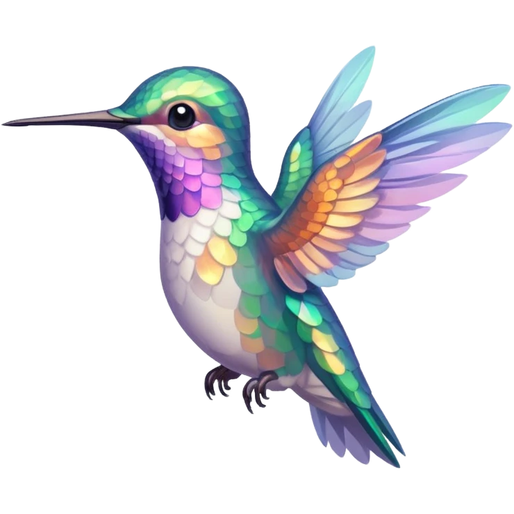 Angelic, beautiful, soft colors, hummingbird emoji emoji