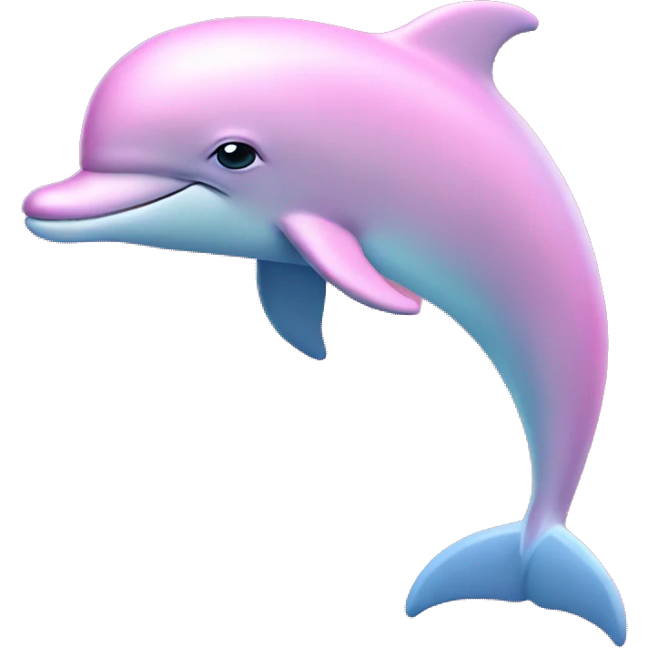 Pastel-pink-colors-dolphin emoji