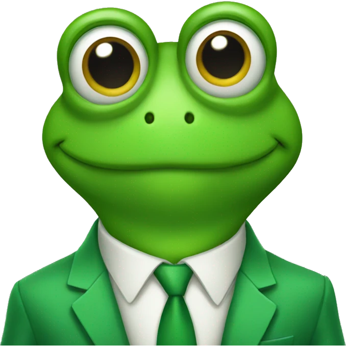 frog in a green suit emoji