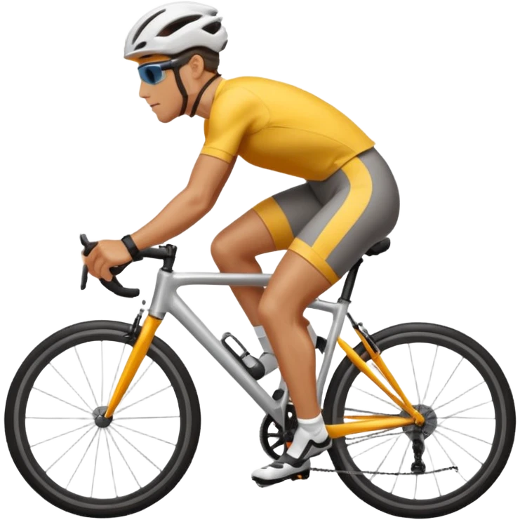 person cycling fast motion emoji