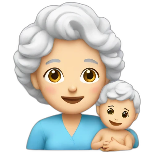 granma and baby emoji