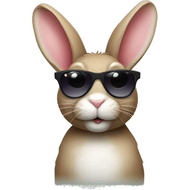 Bunny with sunglasses  emoji