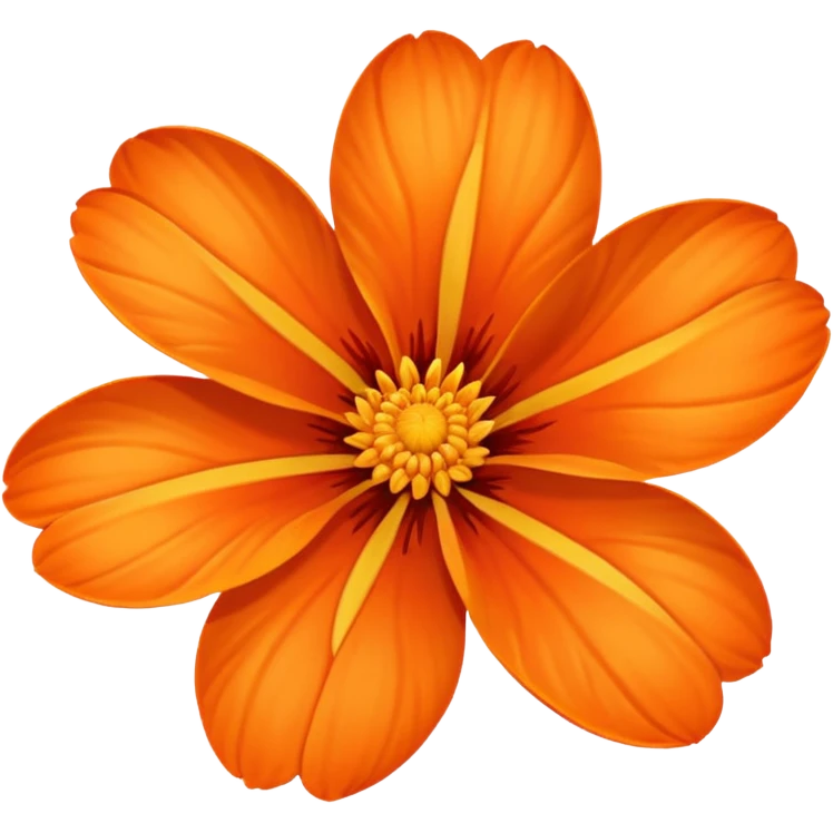 orange flower emoji